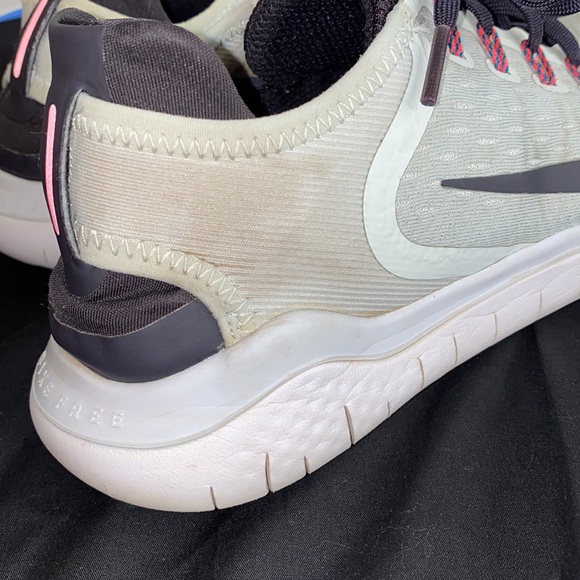 NIKE- Nike Free Run Mint & Black Running Shoes Size 9 - Picture 6 of 7